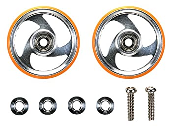 【中古-非常に良い】タミヤ ミニ四駆特別企画商品 19mm プラリング付 アルミベアリングローラー オレンジ 95328