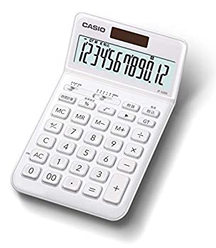 【未使用】【中古】カシオ スタイリッシュ電卓 ホワイト ジャストタイプ 12桁 JF-S200-WE-N｜ムジカ＆フェリーチェ店