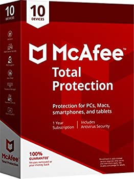 【未当て嵌める】【中古】McAfee Total Protection - Box pack (1 year) - 10 devices - Win%ｶﾝﾏ% Mac%ｶﾝﾏ% Android%ｶﾝﾏ% iOS - English
