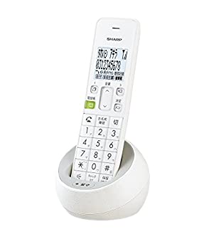 【未使用】【中古】シャープ 電話機 コードレス 子機1台タイプ 迷惑電話機拒否機能 ホワイト系 JD-S08CL-W｜ムジカ＆フェリーチェ店