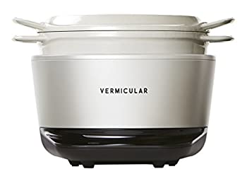 【中古-非常に良い】バーミキュラ ライスポット 5合炊き シーソルトホワイト 専用レシピブック付 RP23A-WH
