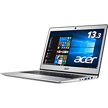 【中古-非常に良い】【輸入・日本仕様】Acer Swift 1 SF113-31-A14Q/S (Celeron N3350/4GB/128GBeMMC/ドライブなし/13.3/Windows 10 Home(64bit)/APなし/ピュアシルバー) SF113-31-A14Q|ムジカ&フェリーチェ店