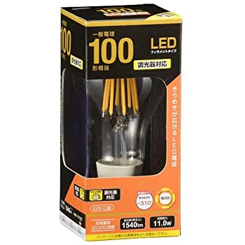 【中古-人並み外れたに似つかわしい】オーム電機 LED白熱電球 繊維 E26 100形好いかげんに 全道のり 調光器相応う 読みやすい 白熱電球色 LDA12L/D C6 06-3484 OHM