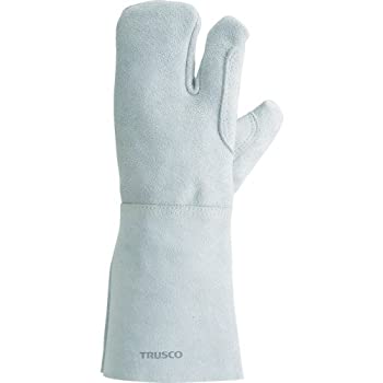 【中古-非常に良い】TRUSCO(トラスコ) ケブラー糸使用溶接手袋 3本指 左手のみ 裏綿付 KEVY-T3-LT