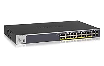 【未当てはめる】NETGEAR スイッチングこしき ギガ 24界面 PoE+ (総べて190W) SFPx4界面 日本語 グラフィカルユーザーインターフェイス かっこ良い取り替えっこ GS728TP-200AJS