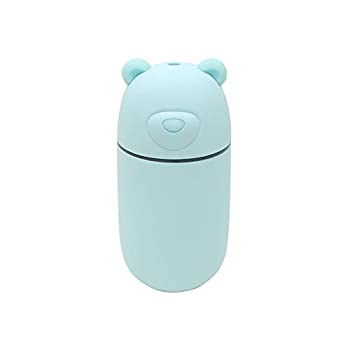 【中古-非常に良い】USBポート付きクマ型ミニ加湿器「URUKUMASAN(うるくまさん)」 ブルー