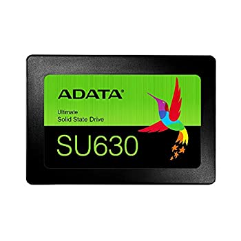 【中古】【輸入･日本仕様】ADATA 2.5インチ 内蔵SSD 480GB SU630シリーズ 3D NAND QLC搭載 SMIコントローラー 7mm ASU630SS-480GQ-R