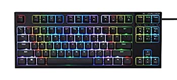 【未使用】【中古】東プレ RealForce リアルフォース ゲーミングーボード 英語配列 テンキーレス LEDバックライト搭載REALFORCE R2 RGB TKL US R2TLA-US4G-BK
