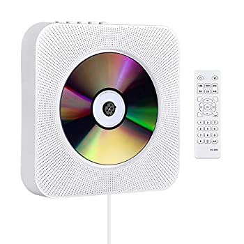 【未使用】【中古】CDプレーヤー 置き＆壁掛け式 1台多役 プルスイッチ式 Gueray Blue4.2 USB対応 microSD LEDディスプレイ 新バージョンのリモコン付き 音楽再生/
