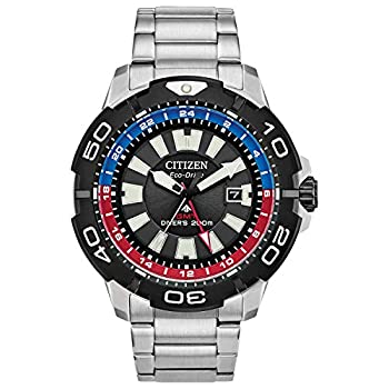 【中古】【インポート品・未当て嵌める】並行輸入品 日本未発売 CITIZEN シチズン 労働者階級御師匠さん エコ運転 GMT ダイバー BJ7128-59E ウオッチ メンズ 逆インポート アナログ ソーラー ブラッ