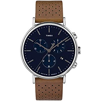【中古】【インポート品・未当て嵌める】Timex メンズ 公明正大活動の領域 クロノ 41粍 ウオッチ タン/青み。
