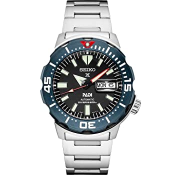 【中古】【インポート品・未当て嵌める】並行輸入品 10年引きうける SEIKO セイコー プロスペックス 自動小銃 ダイバー PADI SRPE27 ウオッチ メンズ 逆インポート アナログ 黒いこと 黒 青色 メンズ腕時計-腕時計