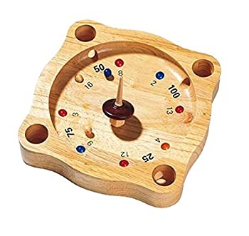 【中古-非常に良い】Tiroler Roulette Spiel: 21,5 x 21,5 x 2,9 cm, Holz, per St?ck