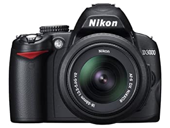 【中古】Nikon デジタル一眼二眼レフ写真機 D3000 水晶体一揃いの道具 D3000LK