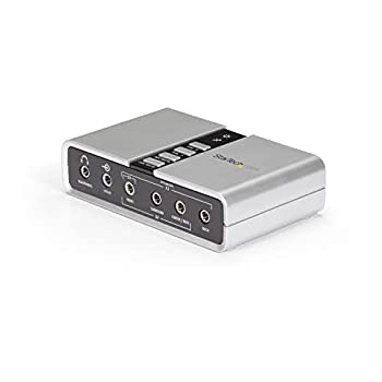 【未使用】【中古】StarTech.com 7.1ch対応USB-DACヘッドホンアンプ S/PDIF対応 8x 3.5mmミニジャック 2x 3.5mmトスリンク角型コネクタ ICUSBAUDIO7D|ムジカ&フェリーチェ店