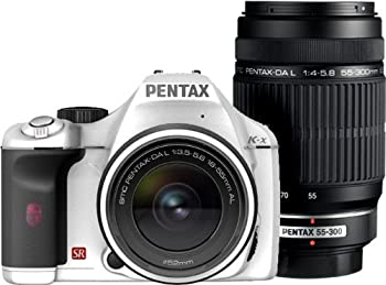 【未使用】【中古】PENTAX デジタル一眼レフカメラ K-x ダブルズームキットホワイト|ムジカ&フェリーチェ店
