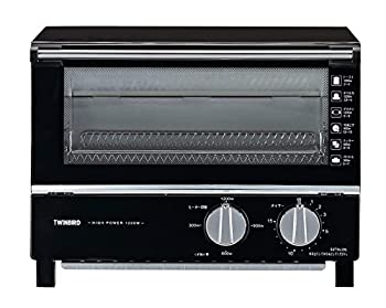 【中古-非常に良い】ツインバード トースター オーブントースター 2枚焼き 出力4段階 ブラック TS-4019B