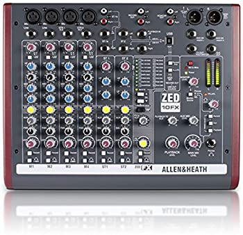 【中古】ALLEN&HEATH USB・高品位エフェクト搭載・コンパクト・ミキサー ZED-10FX|ムジカ&フェリーチェ店