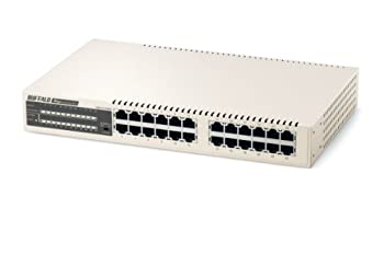 【中古-人並み外れたに似つかわしい】BUFFALO Giga スイッチングHub 24界面 LSW3-GT-24NSR