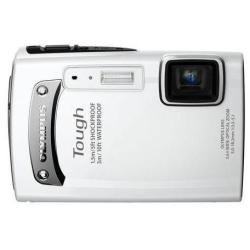 【中古】OLYMPUS 雨合羽デジタル写真機 TOUGH TG-310 白いこと 3m雨合羽 1.5m耐落下ぼうぜん自失 -10℃耐低温 1400万絵素 3.6倍光学望遠レンズ 2.7型液晶 TG-310 WHT