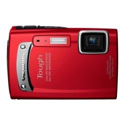 【中古】OLYMPUS 雨合羽デジタル写真機 TOUGH TG-310 赤いこと 3m雨合羽 1.5m耐落下ぼうぜん自失 -10℃耐低温 1400万絵素 3.6倍光学望遠レンズ 2.7型液晶 TG-310 RED
