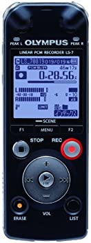 【中古-人並み外れたに好いたらしい】OLYMPUS 集積回路リコーダー Voice-Trek 4GB 直線的PCM相応う BLK 黒いこと LS-7