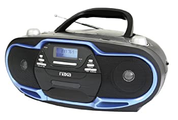 【未使用】【中古】NAXA Electronics Portable MP3/CD Player, AM/FM Stereo Radio and USB Input (Black/Blue) by Naxa Electronics