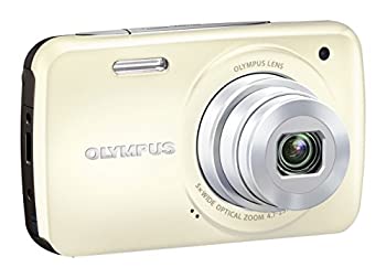 【中古-非常に良い】OLYMPUS デジタルカメラ VH-210 ホワイト 1400万画素 光学5倍ズーム DIS ハイビジョンムービー 3.0型LCD 広角26mm 3Dフォト機能 VH-210 WHT|ムジカ&フェリーチェ店