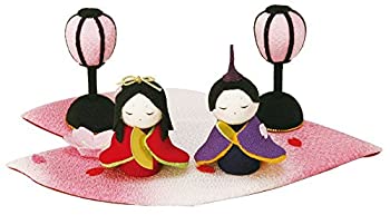 【中古】ひなまつり　なごみの和雑貨 和ごころ　花びら　おぼこ雛 手作りちりめん細工雛人形