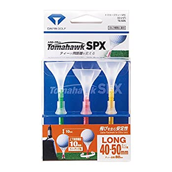 【未当てはめる】【中古】金剛石ゴルフ 金剛石(DAIYA) ゴルフ 紅茶 トマホークティーSPX TE-505 緑であること、サクラ色、黄色 80粍