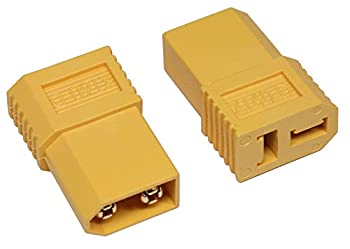【未使用】【中古】XT60&T型2P変換コネクター (XT60オス&2Pメス) 2個入 SGC-80