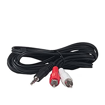 【未当て嵌める】【中古】UNINEXステレオ100?%遮蔽物6?フィート 3.5?MM (1?/ 8?\" to 2?RCAプラグアダプタケーブル"