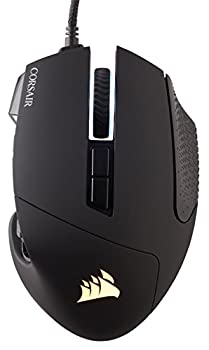 【中古-人並み外れたに好いたらしい】Corsair SCIMITAR PRO RGB -Black- オプティカルゲーミングマウス MS295 CH-9304111-AP