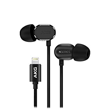 【中古-非常に良い】AKG N20LT イヤホン カナル型/Lightning ブラック AKGN20LTBLK