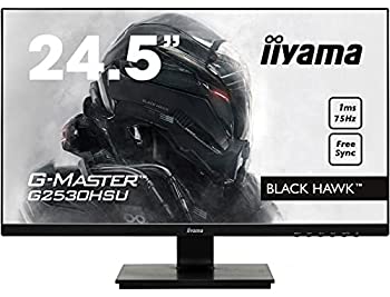 【中古-人並み外れたに好いたらしい】iiyama ゲーミング 管する 見せびらかす G2530HSU-B1 (24.5in/1ms/盛りだくさん固定ディスク/TN/DisplayPort,HDMI,D-sub)