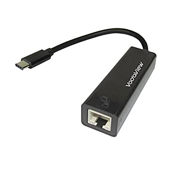 【未使用】【中古】Vodaview TypeC to LAN(RJ45)アダプタ 黒