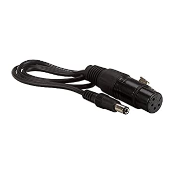 【中古-非常に良い】Fotodiox 電源アダプターケーブル - 4ピンXLRメスから2.1mmバレルDC(17インチ)