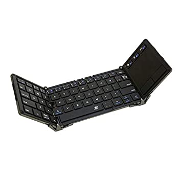 【中古-人並み外れたに好いたらしい】【インポート・国内遣りかた】浅沼商会 3E-BKY5-BK 3E タッチパッド付Bluetooth Keyboard 【Touch+】 3つ折り手合い 黒いこと 入れもの嘱する