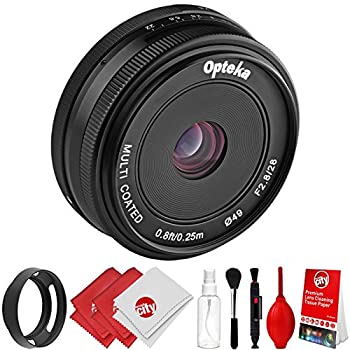 【未使用】【中古】Opteka 28mm f/2.8 HD MC 手動プライムレンズ 通気孔付きフードとクリーニングキット付き Fuji XマウントAPS-Cデジタルカメラ用｜ムジカ＆フェリーチェ店