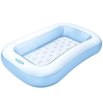 【未使用】【中古】レクタングラーベビープール 166cm&times;100cm&times;25cm 水色 57403NP｜ムジカ＆フェリーチェ店