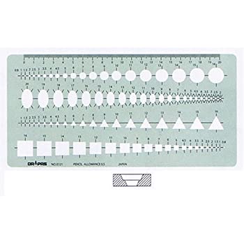 【未使用】【中古】ドラパス テンプレート E121 総合定規 D大 31121｜ムジカ＆フェリーチェ店