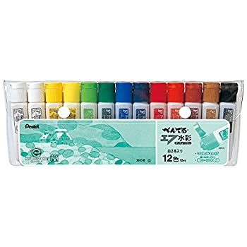 【中古-非常に良い】ぺんてる 絵の具セット 12色 白2本つき WFC3-12