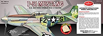 【未使用】【中古】Guillow\'s 402LC P-51ムスタングWWII戦闘機バルサキット- P-51 Mustang