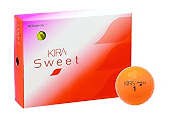 【中古-非常に良い】キャスコ(Kasco) ゴルフボール KIRA SWEET 1ダース(12個入り) オレンジ