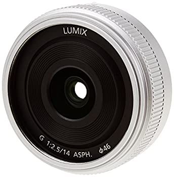 【中古】パナソニック 単焦点 広角レンズ マイクロフォーサーズ用 ルミックス G 14mm/F2.5 ASPH. シルバー H-H014A-S