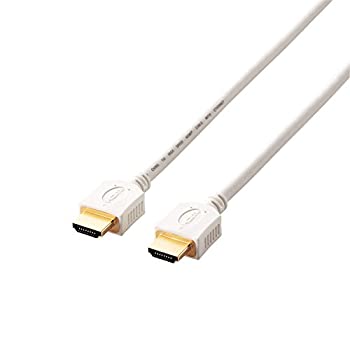 【未使用】【中古】エレコム HDMIケーブル Ver1.4 イーサネット+3D映像対応 (PS3/PS4/Xbox360/Nintendo Switch/ニンテンドークラシックミニ動作確認済)2.0m ホワイ