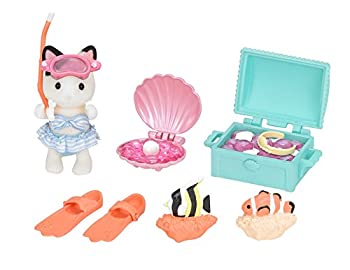【中古-非常に良い】シルバニアファミリー ファミリートリップ (海の宝さがしセット) M-04