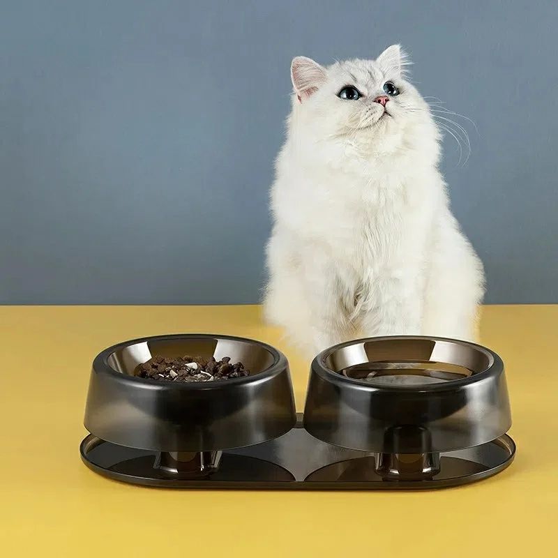 【P20制限事項】愛玩動物用 猫犬兼用 ダブルどんぶり鉢 エサ皿 傾倒押しとどめる 上滑り打ち切り腹積もり 高さ合わせる式 首の厄介なもの助け出す 保護すること頸椎 ボンネット
