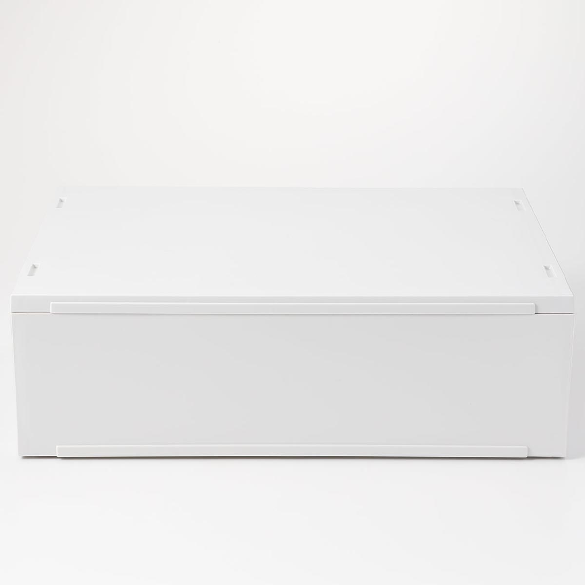 無印良品 公式】ポリプロピレンケース・引き出し式・横ワイド・浅型