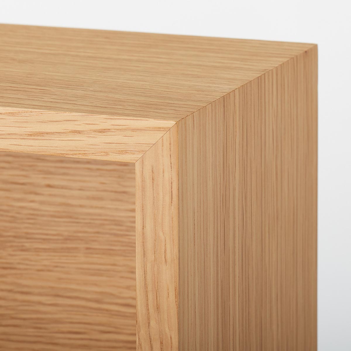 壁に付けられる家具箱 オーク材突板 88cm【無印良品 公式】